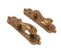 Aramox Ensemble de Serrure de Poignée de Porte Rétro en Aluminium avec Fonctionnement Silencieux pour Entrée de Maison, Chambre à Coucher, Salle de Bain, Ensemble de Serrure Intérieure Durable avec