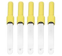 Aramox Ensemble de Sondes de Test Sonde Multimètre en Laiton PVC 5 Pièces Aiguilles de Perçage de 0,7 Mm avec Gaine pour Diagnostic Automobile Test en Laboratoire Réparation de Connecteur de Capteur