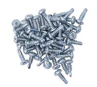 Aramox Ensemble de Vis de Forage à Tête Ronde à Longue Durée - Vis D'auto-libellés Galvanisés 4.2x13 Mm - Idéal pour Réparer Les Meubles et Les Appareils (#1)