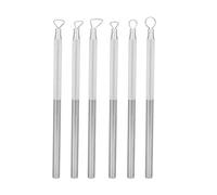 Aramox Ensemble d'outils de Sculpture, Grattoir de Gravure 6PCS avec Poignée en Alliage en Aluminium pour la Sculpture en Argile de Poterie et les Projets Créatifs