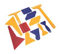 Aramox Ensemble d'outils de Teinte de Vitres de Voiture 12 Pièces, Kit Applicateur de Vinyle en Caoutchouc Plastique pour Application de Film de Fenêtre sur Les Voitures, Les Maisons et Les Bureaux