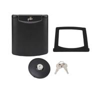 Aramox Entrée de Remplissage en Eau RV, Trappe de Remplissage d'eau avec Couvercle Magnétique et Verrouillage, 5,2x5,7 Pouce, Noir, Connexion d'eau pour Les Bateaux de Camping-Car RV,