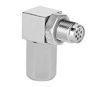 Aramox Entretoise Universelle de Capteur d'Oxygène, Adaptateur à 90 Degrés, M18x1.5, pour Convertisseur Catalytique, Correcteur de Voyant Moteur