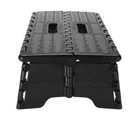 Aramox Escabeau Pliable, échelle Antidérapante en Plastique Noir Robuste et Portable pour Cuisine Salle de Bain Voyage et Soutien aux Personnes âgées