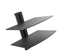 Aramox Étagère Flottante pour Centre de Divertissement, Matériaux de qualité Supérieure, étagère TV Murale à 2 Niveaux, Forte Charge, pour la Maison, TV pour Décoration Contemporaine