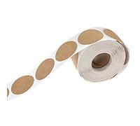 Aramox Étiquettes en Papier Kraft 500pcs, Autocollants D'auto-adhésifs Ronds, 14 Cm X 14 Cm, étiquettes de Sacs à Pâtisserie, avec 1 Rouleau, pour Organiser L'emballage (Comme montré)