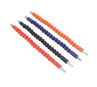 Aramox Extensions de Forets Flexibles Polyvalentes pour Perceuses électriques, 4 Embouts à Tige Flexible de 1/4 Pouce pour une Large Gamme D'applications, Parfaits pour les Amateurs de Bricolage et