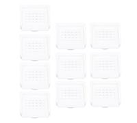 Aramox Fenêtre D'ouverture de Ventilation de Ruche, Porte D'entrée de Ruche en Plastique, Essentiels pour L'apiculture, 10 Pièces pour Apiculteurs (WHITE)