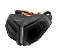 Aramox Feu arrière de moto, ensemble de feu arrière de LED de lentille fumée de moto haute luminosité adapté pour 848/1098/1198