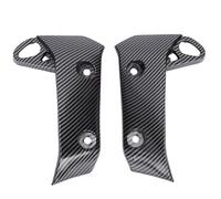 Aramox Feu de Signalisation Latéral avan t, Carénage de Radiateur Style Fibre de Carbone, 2PCS Cache Panneau Latéral Moto, Compatible MT-07 2017-2020