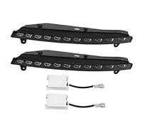 Aramox Feux de jour de voiture, 1 paire de clignotants 2 couleurs DRL LED antibrouillard pour 06-09