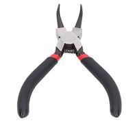 Aramox Fiche à Anneaux à Capuche 5 Pouces, Pinces Circlées en Acier en Carbone pour Anneaux Instantanés Internes avec Poignée en Caoutchouc, Outil Compact pour Mécanicien et Tâches de Bricolage