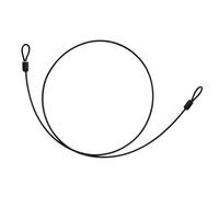 Aramox Fil de Verrouillage de Vélo en Acier, Fil de Boucle de sécurité Interne en Acier Externe en Plastique, Longueur de 100 Cm pour Vélos, Scooters et Moteurs (BLACK)