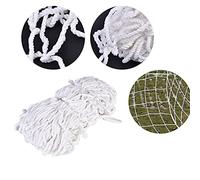 Aramox Filet de But de Football en Polypropylène, 7,87x3,94 Pieds | Filet d\'entraînement de match blanc, installation rapide, se plie à une taille compacte, utilisation dans le parc