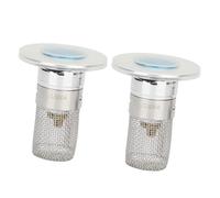 Aramox Filtre de Vidange D'évier en Acier Inoxydable, 2 Pièces, Bouchon Pop-Up pour Canalisation, Attrape-cheveux pour Salle de Bains, Cuisine, Lavabo