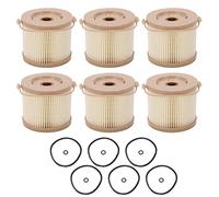 Aramox Filtre Séparateur D'Eau D'huile, 6 Pièces de Filtre à Carburant Séparateur D'Eau Kit de Filtre à Eau D'huile de Remplacement pour RACOR 2010PM-OR 500FG