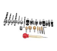 Aramox Foret à Bois, Ensemble d'outils de Fraisage en Acier Rapide avec 23 Pièces pour les Projets de Travail du Bois