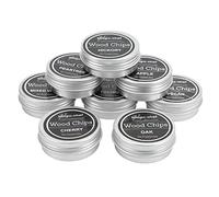 Aramox Fumoir à Copeaux de Bois pour Fumage, Copeaux de Fumage à Cocktail en Chêne, Sciure de Bois de Fruits Naturels à 8 Saveurs, Fumée Rapide en 10 Secondes pour les Boissons au Whisky, les