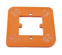 Aramox Gabarit D'angle Multifonctionnel pour le Travail du Bois, Modèle de Routage des Coins Arrondis pour des Coupes Précises, Positionnement Rond R10-R25