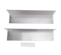 Aramox Garde-corner en Acier Inoxydable, Lot de 2, Angle de 89 Degrés, Protecteur de Bardage pour Mur Extérieur, Protection contre les Débroussailleuses