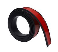 Aramox Garniture D'aileron de Roue de Voiture 5ft, Fibre de Carbone PVC et Caoutchouc Sourcils de Roue Bandes Anti-collision Universelles pour Voiture et Camion, 150x3.8cm (3.8 Sourcils plats noirs)