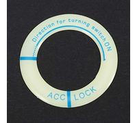 Aramox Garniture de Commutateur d'allumage, Anneau de Couverture Lumineux en époxy, Améliore l'intérieur de la Moto et de la Voiture avec des Caractéristiques Lumineuses Uniques (caractères vert