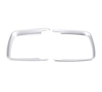 Aramox Garniture de Couvercle de Cadre de Commutateur de Phare pour 1 2 3 4 X5 X6 Série F20 F22 F30 F32 ABS Plastique Argent Installation Facile (Cr Plaqué)