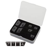 Aramox Garniture de Fenêtre de Voiture en Alliage d'aluminium Noir Brillant, Couverture de Fenêtre électrique 12 Pièces, Mise à Niveau Intérieure Tactile Anti-rayures pour A B C E GLK GLE ML GL G