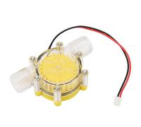 Aramox Générateur d'eau CC, Micro-générateur Hydroélectrique à Faible Bruit avec Tension Réglable et Performances Stables pour le Camping et l'utilisation en Extérieur (F50 80V jaune transparent)