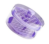 Aramox Glacière Ronde Double Couche ABS PET PP Bacs à Glaçons Grande capacité avec Couvercle Anti-poussière Machine à Glaçons Empilable à Dégagement Facile pour Boissons, Jus de café, Cocktails