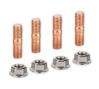 Aramox Goujon M10 1.50 Kit de Goujons Turbo, Kit de Goujons à Tête M10 X 1,50 avec 4 Vis et 4 écrous, pour Fixer le Turbo et les Collecteurs Sous Beaucoup de Chaleur et de Stress
