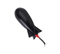 Aramox Grand porte-appâts flottants pour bombes, lanceur d'appâts, mangeoire à carpe, grand leurre flotteur, support d'appât de pêche, outil de nidification (noir)