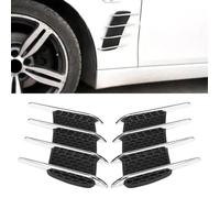 ARAMOX grille d'admission Paire de capot extérieur de voiture côté prise d'air débit évent requin branchies sortie garniture
