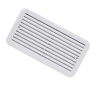 Aramox Grille d'aération Latérale ABS RV Grille de Ventilation Latérale 13,78 X 7,32 Pouces Conception d'eau Couverture Orientée vers le Bas pour Camping-car, Remorque, Camping-car, Salle de Bain,