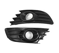 Aramox Grille de phares antibrouillard, une paire de pare-chocs avant Grille de phares antibrouillard garniture de couleur noire pour C4 2004-2008