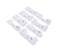Aramox Guide de Règle pour T-shirt, Matériau PVC, Outil de Centrage Précis pour Presse à Chaud, 8 Pièces pour Magasins de Vêtements et Studios de Design