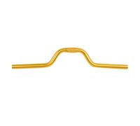 Aramox Guidon de Vélo en Aluminium, Barre de 25,4 Mm, Guidon à Pignon Fixe de 520 Mm avec élévation de 80, Finition Mate, Conception Légère pour Vélos Pliants, Navetteurs et Scooters (GOLD)