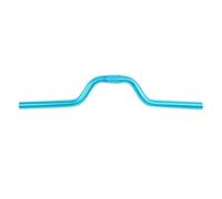 Aramox Guidon de Vélo en Aluminium, Barre de 25,4 Mm, Guidon à Pignon Fixe de 520 Mm avec élévation de 80, Finition Mate, Conception Légère pour Vélos Pliants, Navetteurs et Scooters (BLUE)
