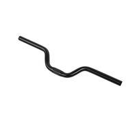 Aramox Guidon de Vélo en Aluminium, Barre de 25,4 Mm, Guidon à Pignon Fixe de 520 Mm avec élévation de 80, Finition Mate, Conception Légère pour Vélos Pliants, Navetteurs et Scooters (BLACK)