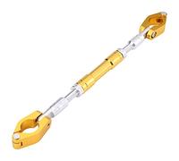 Aramox Guidon d'Équilibre de Moto Universel, Alliage d'Aluminium, Réglable 28-32cm, pour Guidon 22mm, Or