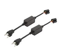 Aramox H4 Décodeurs de Phare, 2 Pcs Décodeurs de Phare H4 Plug Ampoules Résistance Anti Flicker Code D'Erreur Avertissement Annuleur Compatible avec JK Tj Lj