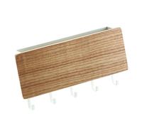Aramox Halway Mur Murder Punkfree Key Solder, Conception Minimaliste pour la Solution de Stockage D'entrée (Couleur du bois)