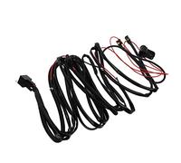 Aramox Harnais de Commutateur de Guidon de Moto, Interrupteur à Bouton de Guidon DC 12 V, Alliage d'aluminium en Cuivre, 2 Vitesses, Contrôle des Feux Antibrouillard, étanche 2, M pour ATV Dirt