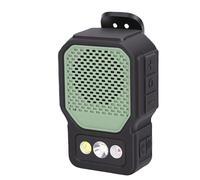 Aramox Haut-Parleur Bluetooth Portable, Haut-Parleur Portable 5 W avec Lampe de Poche et Lumière LED pour Les Activités de Plein Air (Green)