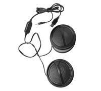 Aramox Haut-parleurs d'ordinateur USB Haut-Parleur Stéréo ABS avec Contrôle amélioré du Volume des Basses 3W 2.0 Filaire 3,5 Mm de Bureau pour PC Portable Tablette Téléphone TV (Non éclairé)