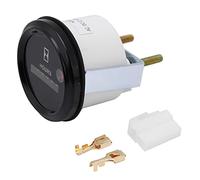 Aramox Horametre 24V Compteur à Heures de Quartz, étanche et Régulier 12-36V DC AC AC 6 Chiffres Précision du Compteur d'heure Round Hour Tester pour Moteur de Camion Voiture à Bateau, Installation Fa