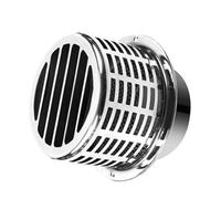 Aramox Hotte D'échappement en Acier Inoxydable 304, Grille de Ventilation Ronde Résistante aux Intempéries, Couvercle de Tuyau D'échappement pour Usage Mural (Capot de colonne 304 de 150 mm)