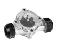 Aramox Indicateur de Refroidissement par Eau d'ordinateur, Débitmètre en Acrylique POM avec 8 Turbines pour Tubes de Refroidissement PC G1/4 Pouces adapté aux Ordinateurs de Jeu et de Performance