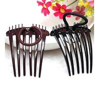 Aramox Inserts de Volume pour Queue de Cheval, Outil de Coiffure Léger, Crée des Cheveux Corsés en Quelques Secondes, Idéal pour les Fêtes et les Mariages (Café + noir)