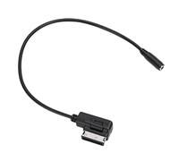 Aramox Interface M I vers Câble Femelle 3,5 Mm pour C Class E Class, Métal, Noir, Plug and Play, Transmission Son Stable